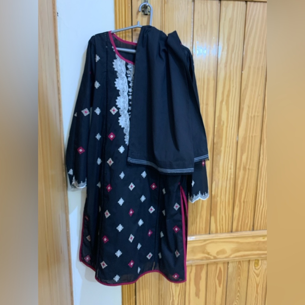 Beechtree Black Casual Long Sleeve 2 Piece Dress - Picture 6 of 13